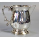 Irish silver sparrow beak baluster cream jug, Dublin 1969. 6.1 troy oz approx. (B.P. 21% + VAT)