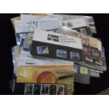 Great Britain collection of stamp presentation packs in shoebox, 1970s to 1990s. (B.P. 21% + VAT)