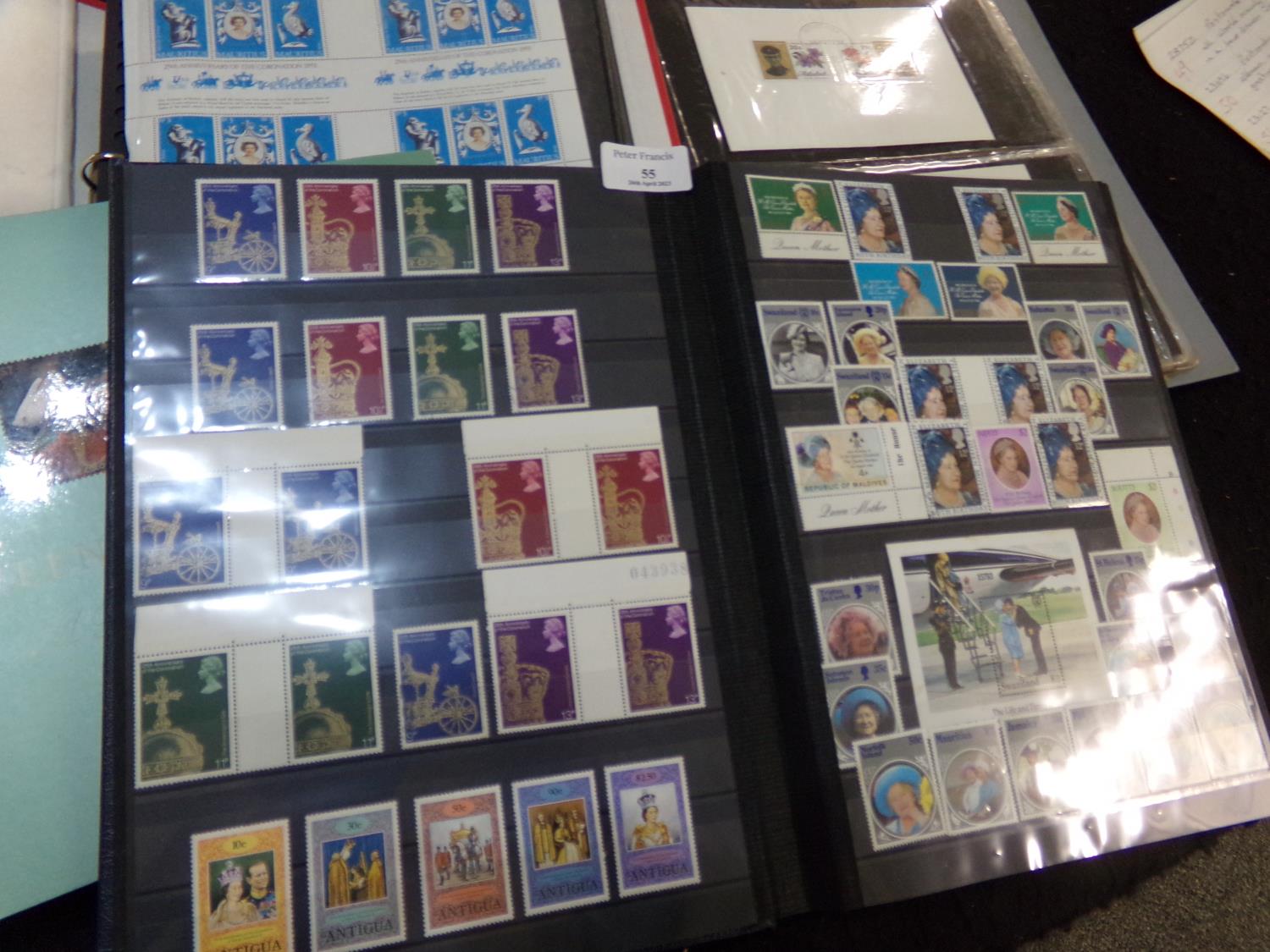 Commonwealth collection of mostly Royal event stamps in albums and stockbook, 100s mint and used. (