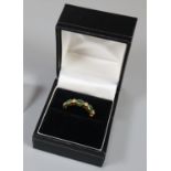 18ct diamond and emerald ring, 2.8g approx. Ring size L+1/2. (B.P. 21% + VAT)