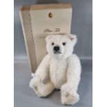 Modern Steiff 'Polar Ted' teddy bear, white, 40cm approx, limited edition of 2000 pieces, with box