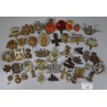 Collection of assorted Military cap badges, to include: Herefordshire, West Yorkshire, Thames