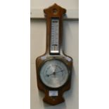 20th century mahogany wall barometer by Negretti and Zambra of London. (B.P. 21% + VAT)