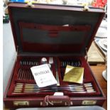 Nivella Bestecke Solingen canteen of cutlery in fitted leather briefcase. (B.P. 21% + VAT)