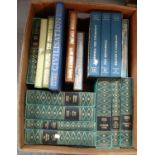 Box of Folio society hardback books to include: various Charles Dickens; Pickwick papers, Great