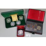 Pobjoy Mint Ltd. set of four legal tender crowns, official issue by The Isle of Man Government