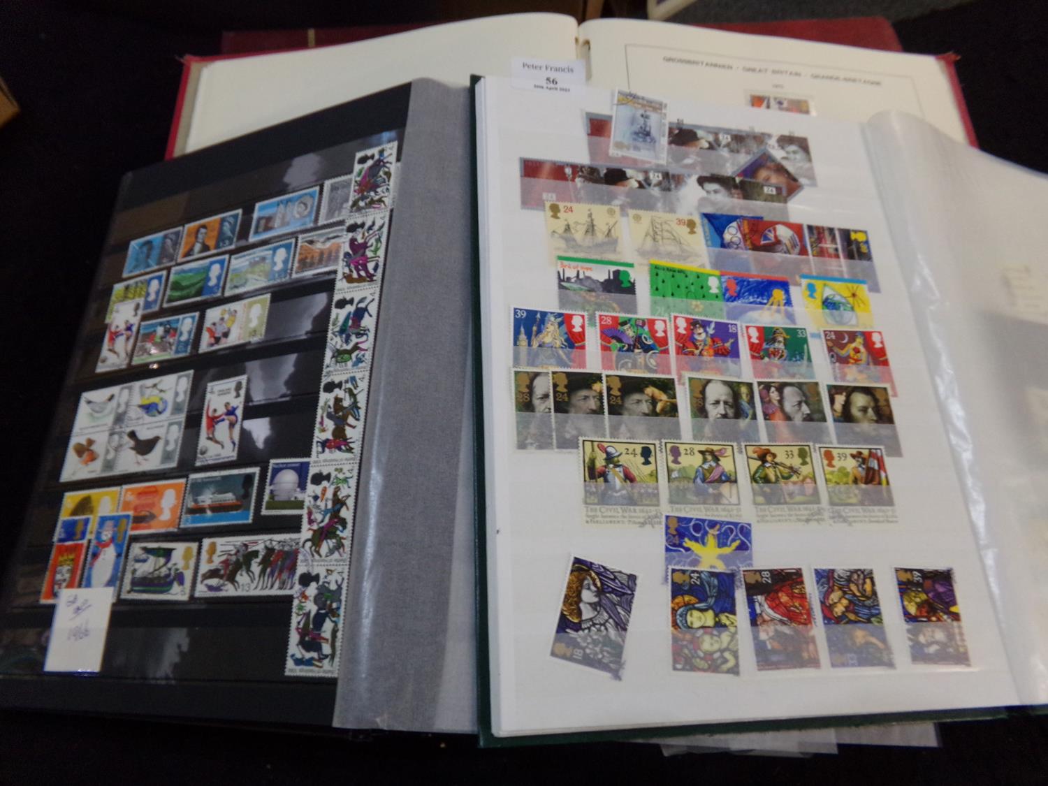 Great Britain mostly used collection of stamps in four stockbooks and old album. (B.P. 21% + VAT)