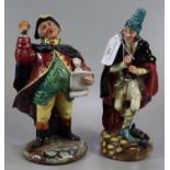 Royal Doulton bone china figurine 'The Pied Piper' together with another 'Town Crier'. (2) (B.P. 21%