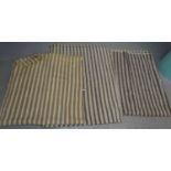 Three antique woollen striped narrow loom blankets. (3) (B.P. 21% + VAT)