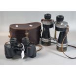 Pair of Ross WWII period military Bino Prism No. 5 mark II binoculars marked 'Ross London 1940' with