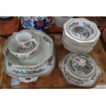 Three trays of Foley china tea and dinner ware items. (3)(B.P. 21% + VAT)