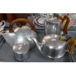 Four piece Picquot Ware Tea Service. (B.P. 21% + VAT)