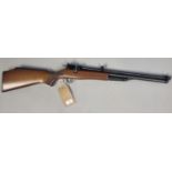 Un-named .177 'Pump Up' air rifle with cylinder magazine and bolt action , half stocked with