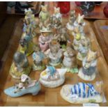 Collection of Royal Albert and Royal Doulton Beatrix Potter and Brambly Hedge figurines. (20) (B.
