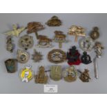 Collection of assorted Military cap badges, various, mainly British, some Foreign. (B.P. 21% + VAT)