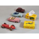 Dinky Toys Hawker Hunter Fighter 736 and another Dinky trailer 429, both in original boxes, together