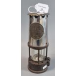 Protector Lamp & Lighting Co. Ltd type 6 Miners' safety lamp. Appearing unused but tarnished