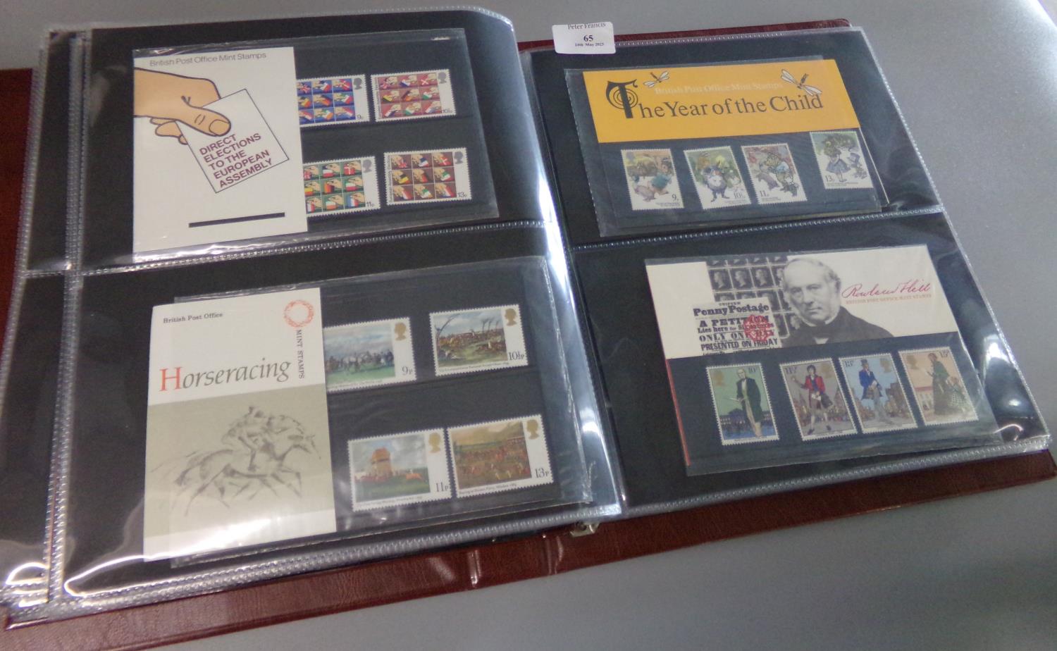 Great Britain collection of presentation packs in Royal Mail Album 1967 - 1981 period. (B.P. 21% +