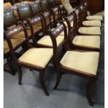 Set of ten Regency style rope back dining chairs. (10) (B.P. 21% + VAT)