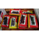 Tray of Hornby boxed and loose 00 gauge locomotives to include: various class J94 and BR industrial;