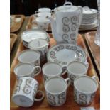 Susie Cooper English fine bone china 'Venitia' 21 piece coffee set including coffee pot. (B.P. 21% +