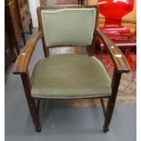 1920s oak office open armchair. (B.P. 21% + VAT)