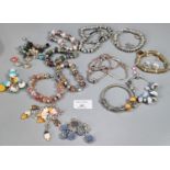 Collection of charm bracelets, glass beaded charms etc. (B.P. 21% + VAT)
