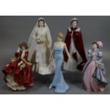 Two Royal Doulton bone china figurines to include: 'Top O' The Hill' and 'Diana Princess of