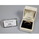 22ct gold wedding ring. Size N. 3g approx. (B.P. 21% + VAT)