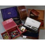 Collection of oddments, to include Penatia pens, costume jewellery, The Royal Lifesaving Society