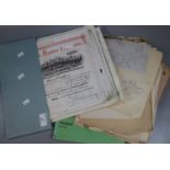 Collection of ephemera, to include gold mining and similar share certificates, various pencil
