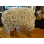 Modern novelty footstool in the form of a woolly sheep. (B.P. 21% + VAT)