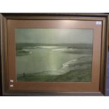 N Van Der Weyden, estuary scene, signed and dated 1923. Watercolours. 38x53cm approx. Framed and