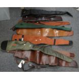 Box of gun cases/slips; faux leather and fabric, with carrying handles. (B.P. 21% + VAT)
