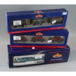 Three Bachmann Branch-line 1:76 scale model OO gauge railway items, to include: set of BR 'P'