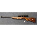 Webley and Scott .22 break action air rifle with Hakko 4x20 telescopic site. Over 18s only. (B.P.