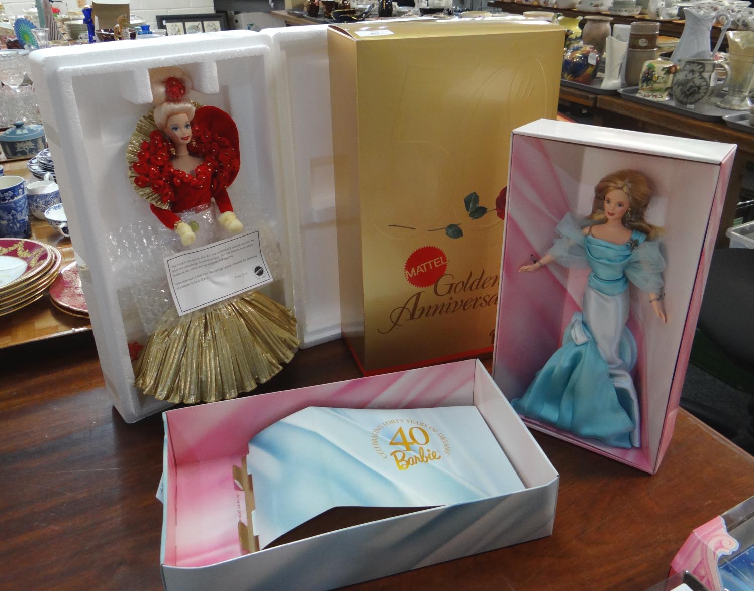 Mattel Golden Anniversary 1945-1995 Barbie doll in original box together with a limited edition