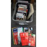 Box of assorted Rugby Union, Rugby League, Football and Horse Racing programmes to include: Rugby