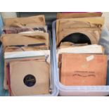 Two boxes of 78s, to include: Frank Sinatra, Hot Rhythm Music, Bing Crosby etc. (B.P. 21% + VAT)