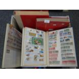 All world collection of stamps in thirteen stockbooks, many 100s of stamps, mint and used, from a