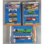 Three Tomix Thomas and Friends Thomas the Tank Engine N gauge boxed locomotives and carriages,