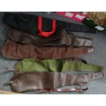 Collection of fabric and faux leather gun sleeves/slips. (5) (B.P. 21% + VAT)