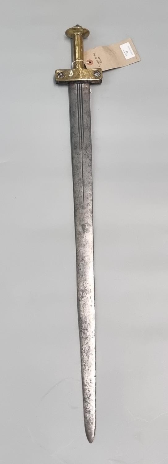 19th/early 20th century North African Taureg Takouba sword, probably Berber Tribe, Sahara. Double