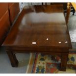 Unusual walnut Gothic design low coffee table. (B.P. 21% + VAT)