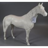 Beswick matt finish white glazed horse figure. (B.P. 21% + VAT)