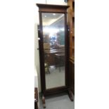 Large stained mahogany Edwardian design cheval type mirror. (B.P. 21% + VAT)