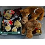 Two boxes of modern soft toys/teddy bears. (2) (B.P. 21% + VAT)