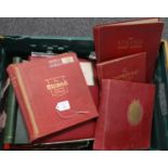 All world collection of stamps in quantities of albums in green crate, many 100s of stamps mint