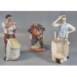 Three Royal Doulton bone china figurines to include: Reflections 'The Gardener', 'The Farmer' and '
