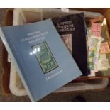 All World collection of stamps and covers in albums, plus various stamp catalogues and books. (B.